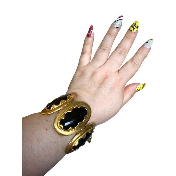 Anne Klein couture black and gold-tone statement pieces set‎ OS - Picture 11 of 16